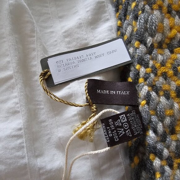 Loro Piana Baby Cashmere Scarf - 190 x 46 cm - Multicolour - NWT - Picture 7 of 7